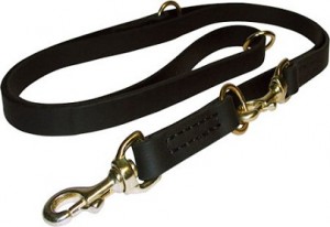 Police training leather dog Lead Rottweiler training