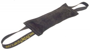 rottweiler Ultra Leather Tug with 2 handle