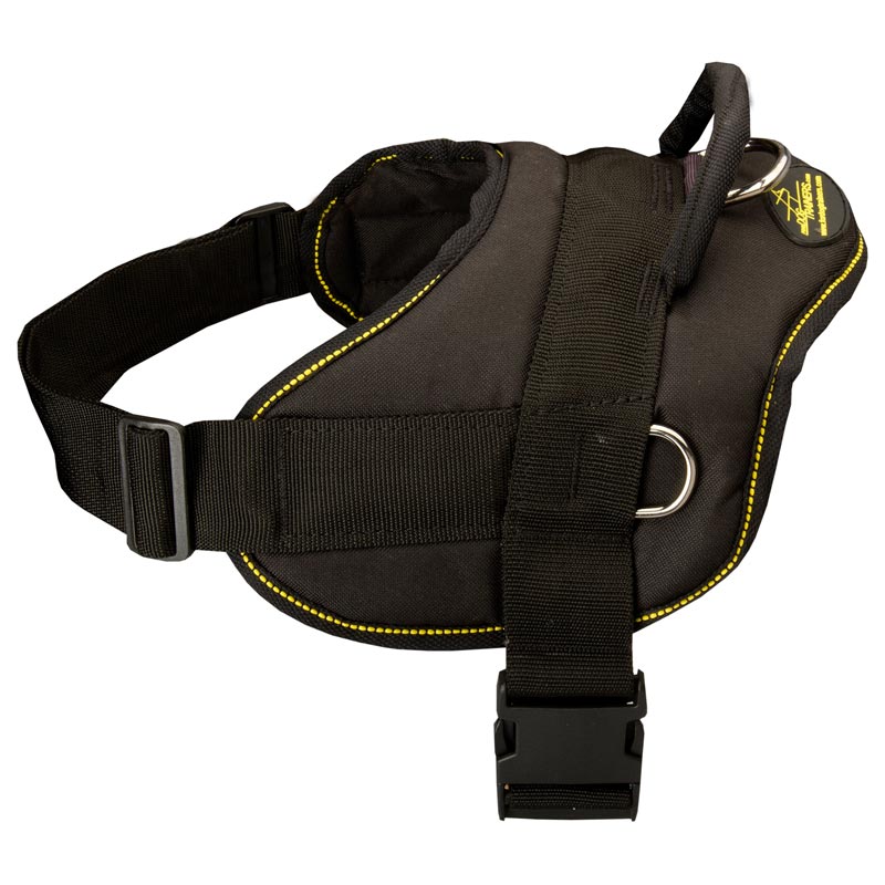Nylon Multipurpose Rottweiler Harness for Tracking, Training and Pulling