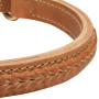 2 Ply Soft Braided Leather Dog Choke Collar for Rottweiler