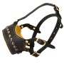 Adjustable Rottweiler Muzzle Nappa Leather Padded