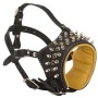 Designer Spiked Rottweiler Muzzle Walking Training Dogs