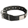 Fashion Wide Leather Dog Buckle Collar Rottweiler Walking Collars