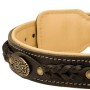 Handmade Leather Dog Collar Rottweiler Walking