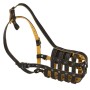 Leather Basket Mesh Rottweiler Muzzle Nappa Padded