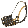 Leather Cage Rottweiler Muzzle Adjustable Training Dog