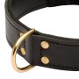 Rottweiler Leather Dog Collar with D-Ring for Leash Attachment